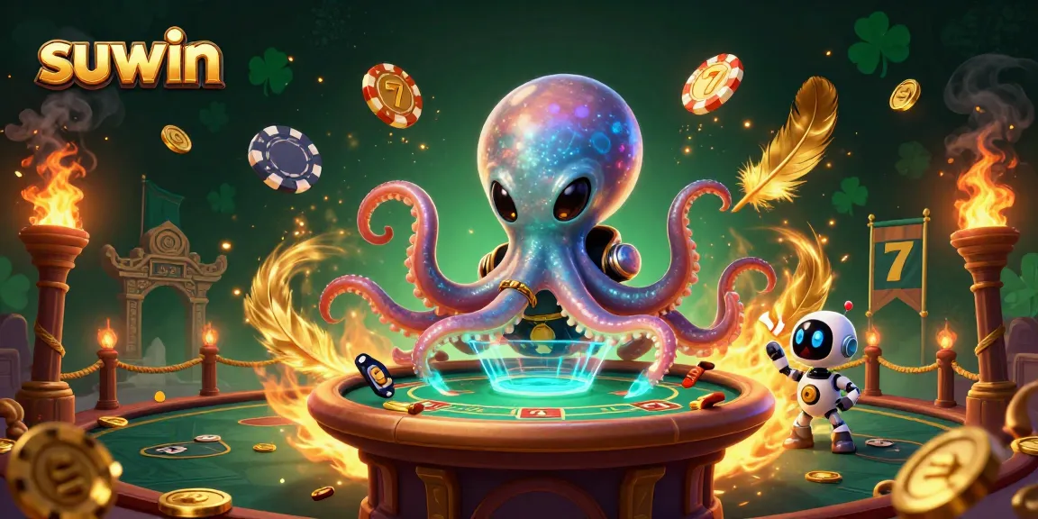 Suwin offers thrilling alien-themed poker action at a holographic table with dynamic elements.
