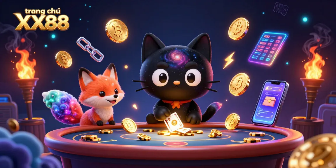 Experience the vibrant action at trang chủ XX88 with the unique 3D cosmic casino scene.