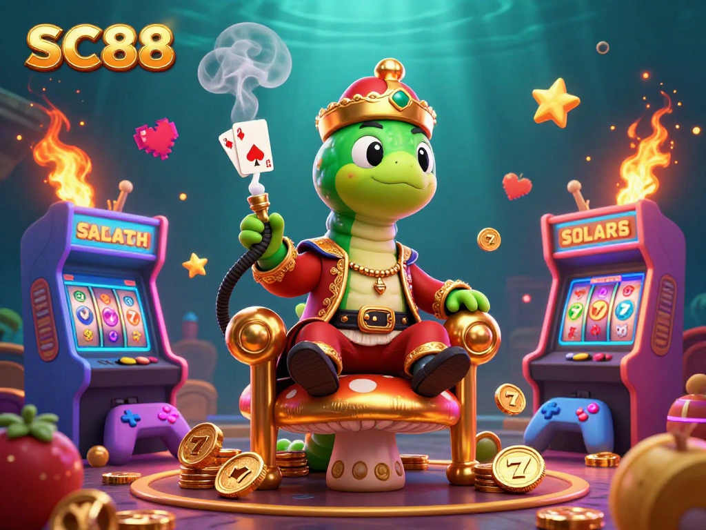 Experience thrilling stakes at SC88 with colorful gaming elements, symbolizing a vibrant casino atmosphere.