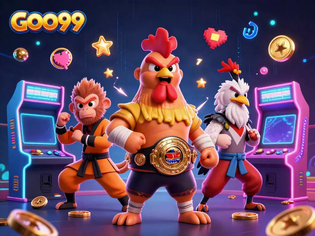Experience thrilling gameplay at GOO99 with vibrant casino characters and dynamic game elements.