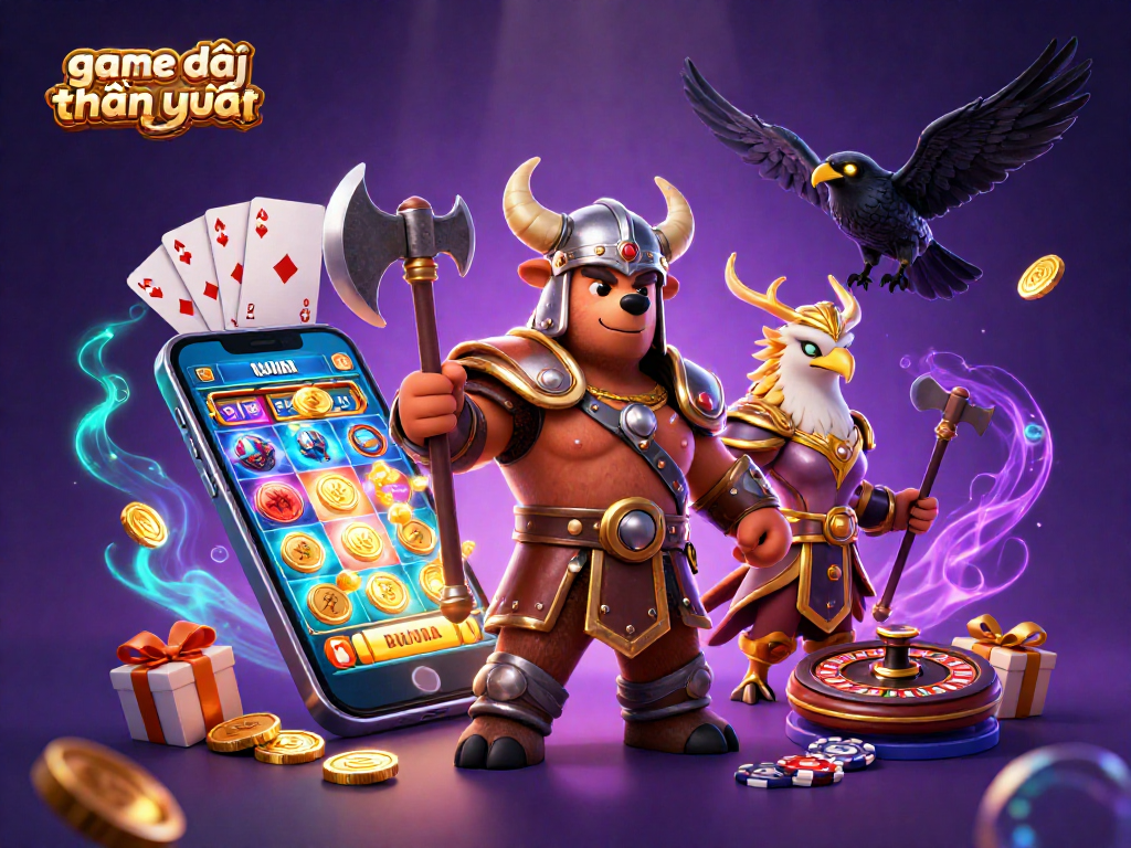 Experience thrilling gameplay with game đổi thưởng uy tín in a captivating casino scene featuring dynamic characters.