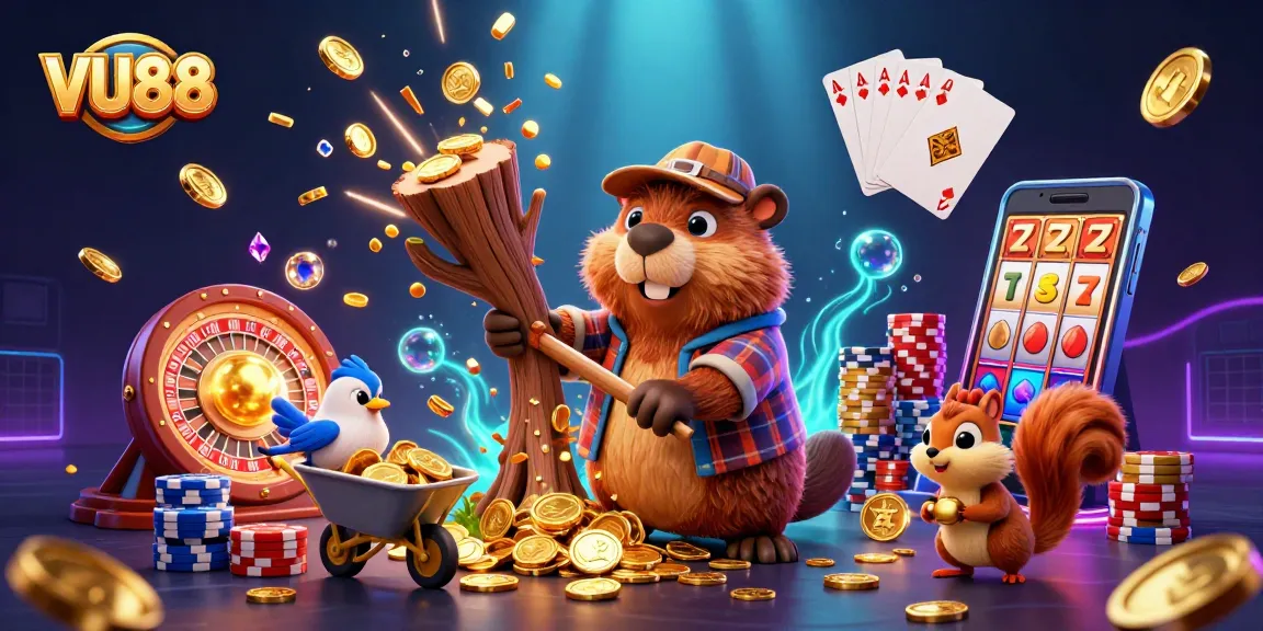 Experience thrilling gameplay and vibrant visuals at VU88 Casino with golden treasures and engaging characters.