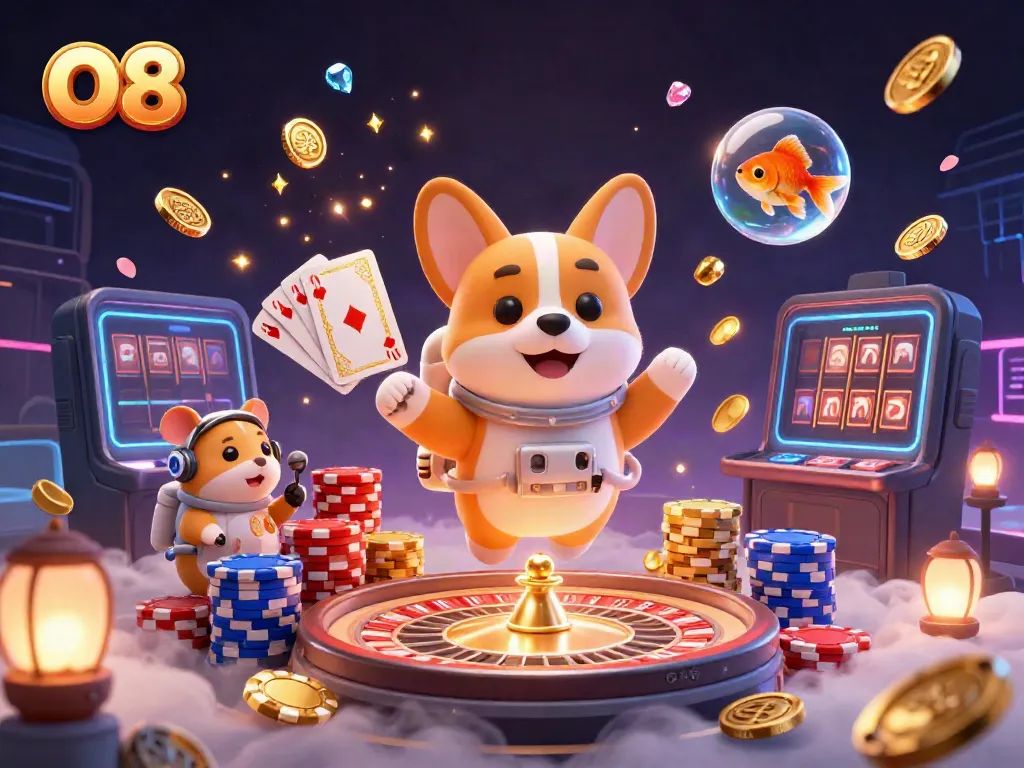 Experience the exciting world of O8 casino with vibrant characters and dynamic gaming action.