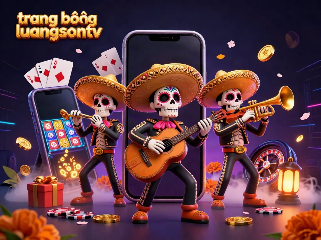 Experience vibrant animations and gameplay with trang bóng luongsontv, featuring dynamic casino elements and festive characters.