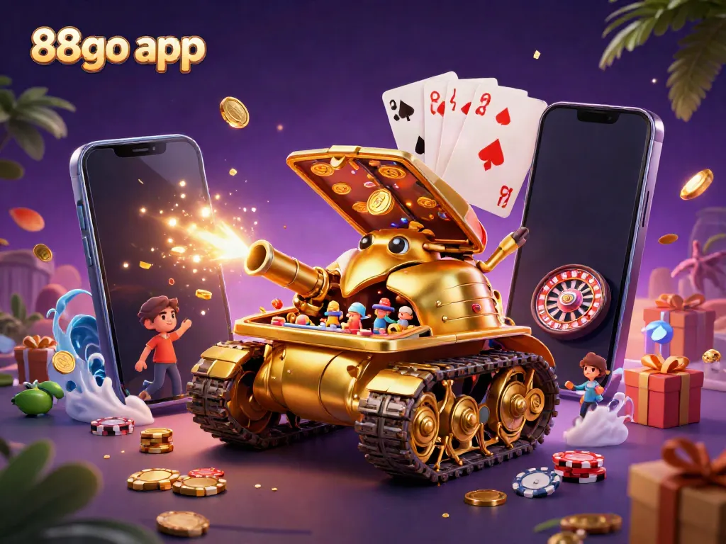 Experience thrilling gameplay with the 88go app featuring a vibrant casino scene and dynamic game elements.