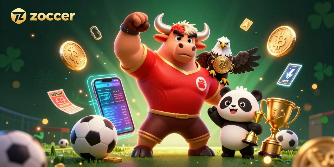 Zoccer brings excitement through sports betting, showcasing victory and rewards in a vibrant scene.