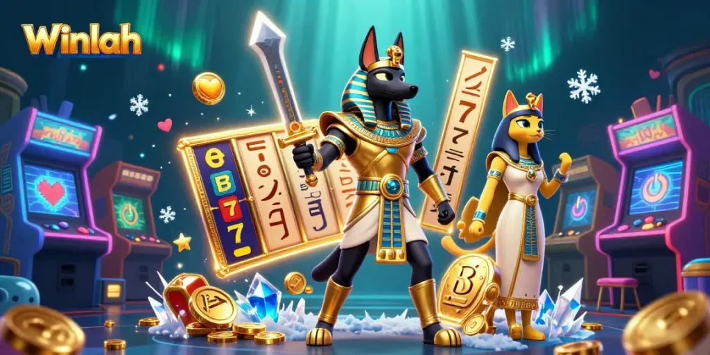 Engage in thrilling slot adventures at Winlah with vibrant 3D characters and dynamic gaming elements.