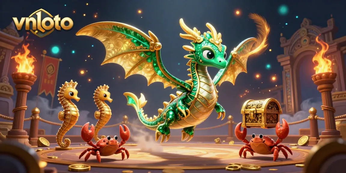 Experience thrilling gameplay at vnloto with a dynamic 3D illustration of online casino adventures.