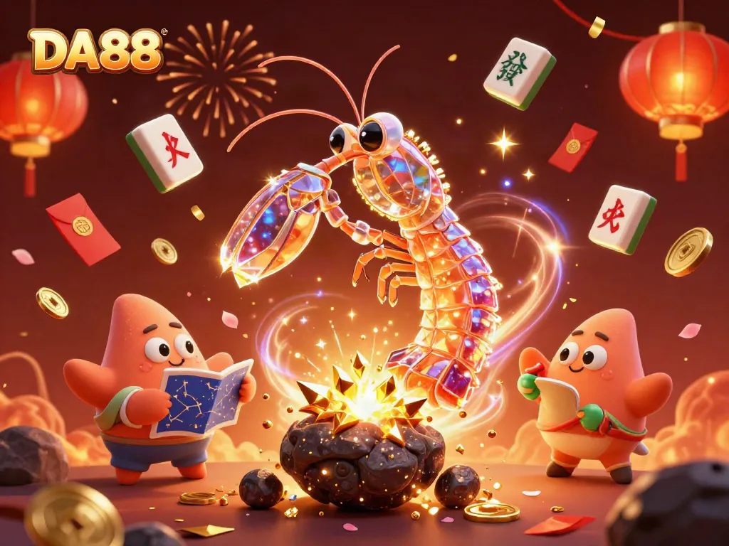 Engage in exciting gaming at DA88 with a dynamic scene of galactic samurai and festive elements.