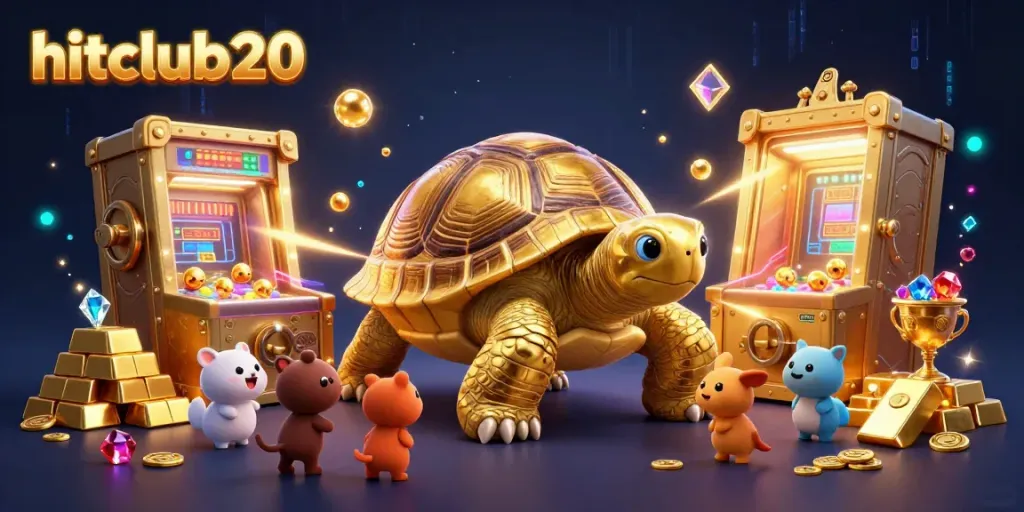Experience the excitement at hitclub20 with our unique golden tortoise pinball machine and treasures.