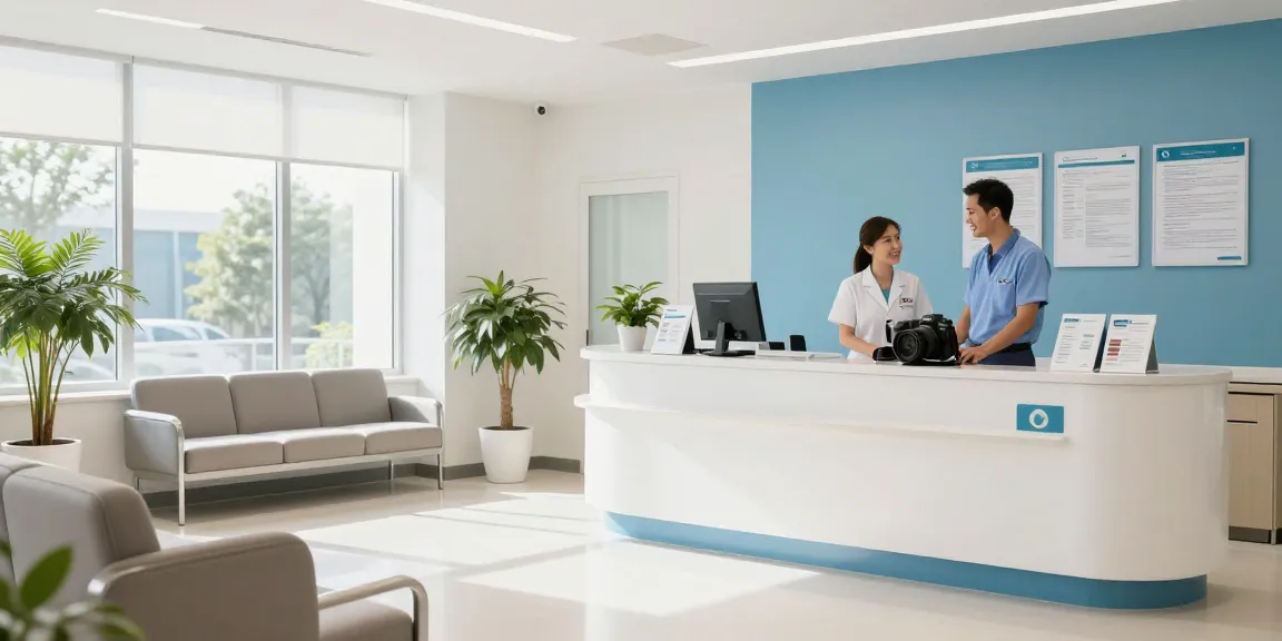 Tadalafil rezeptfrei at a modern health clinic providing patient care.