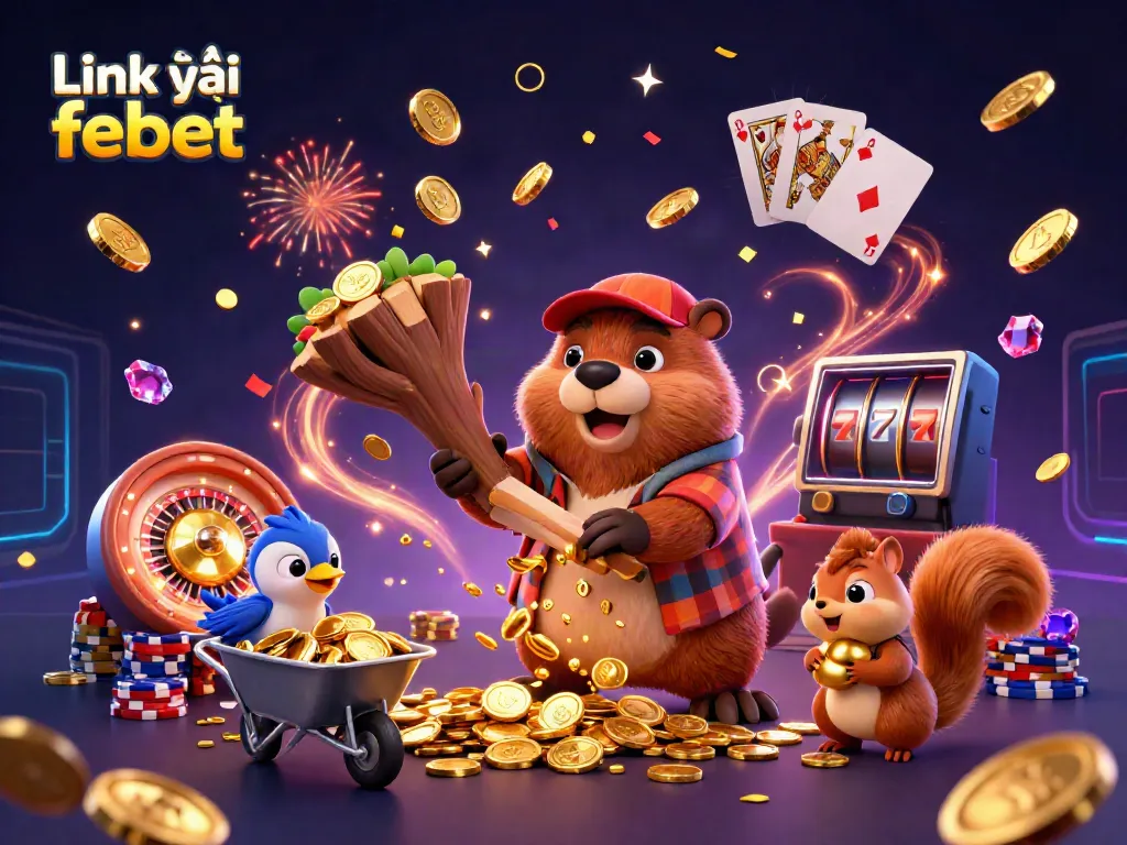 Enjoy the thrill of winning gold as you explore Link vào febet with this vibrant casino scene.