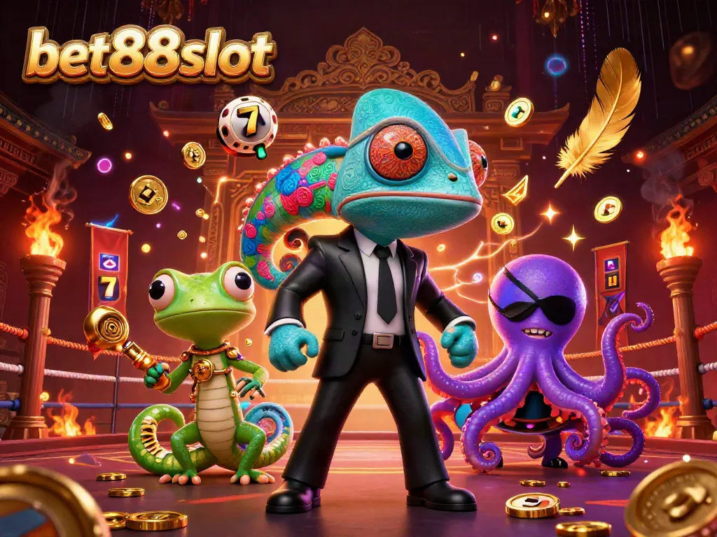 Experience thrilling gameplay at bet88slot with dynamic characters and vibrant casino elements.