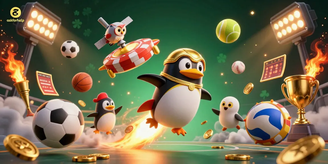 askforhelp penguin launches into a golden casino universe, filled with sports excitement.