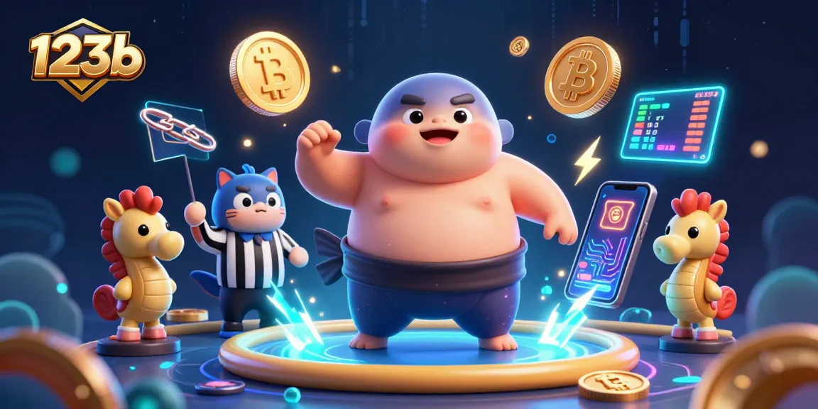 Engage in thrilling games with 123b featuring a sumo-wrestler blowfish and vibrant underwater casino elements.