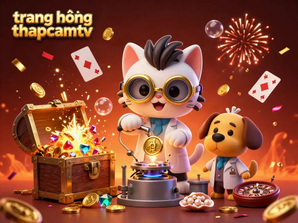 Experience the excitement of trang bóng thapcamtv with a dynamic 3D casino scene showing thrilling gameplay and vivid characters.