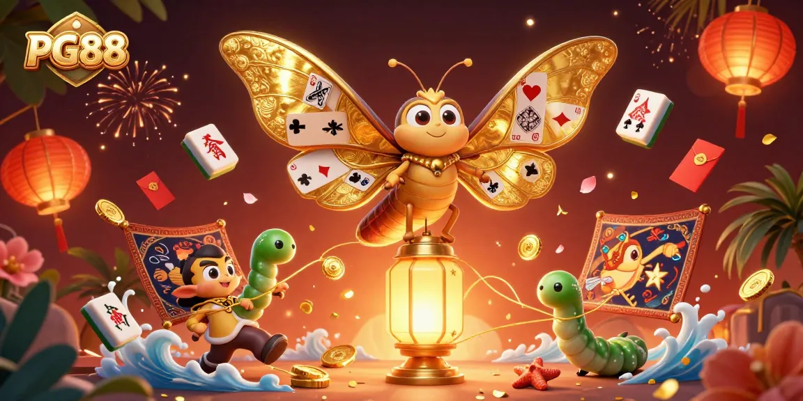 Experience PG88 with vibrant casino visuals, showcasing thrilling motifs of gaming and luck.