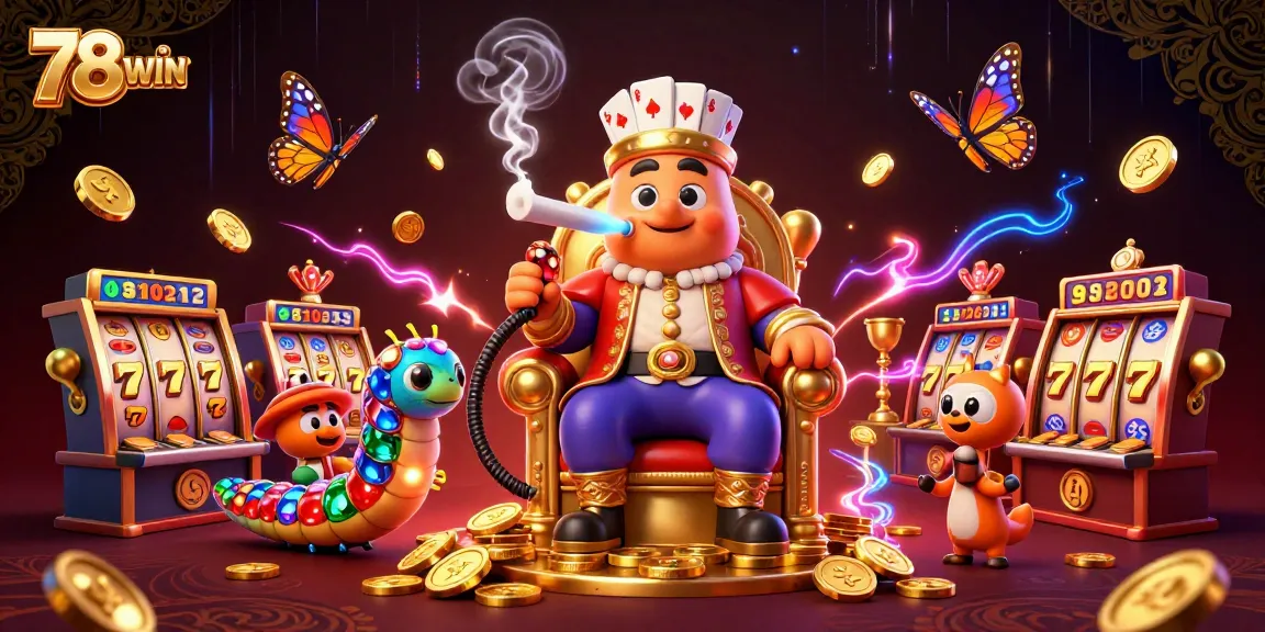 Engage in exciting slot games with 78WIN, featuring vibrant design and dynamic gameplay elements.