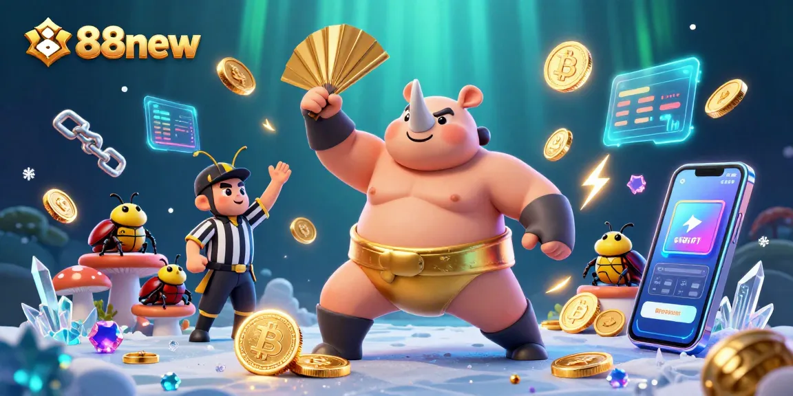 Experience the thrill of 888new with a dynamic casino scene featuring a beetle champion.