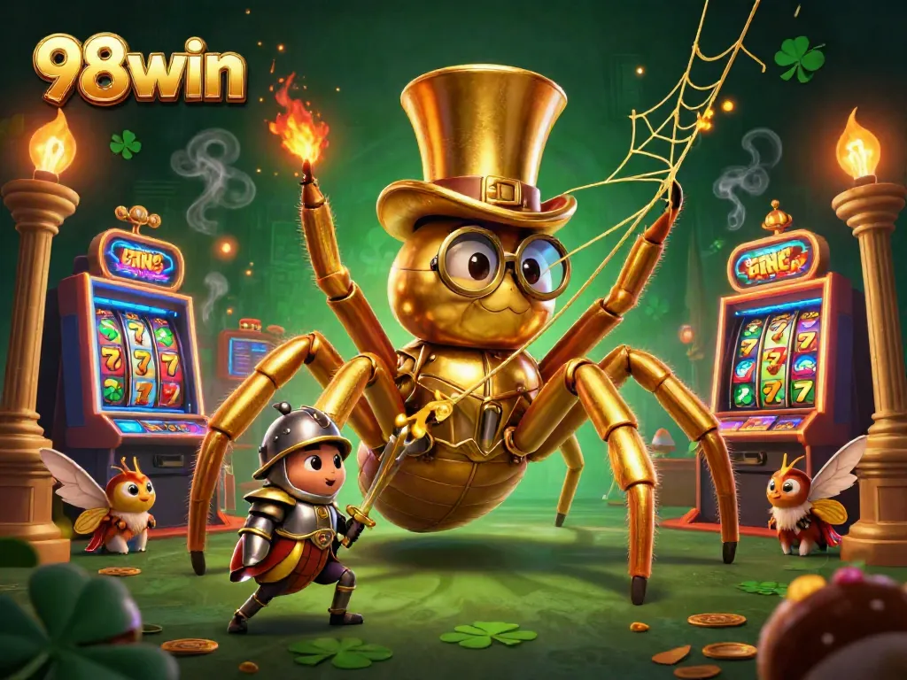 Experience thrilling gameplay at 98win with giant tarantula and slots galore