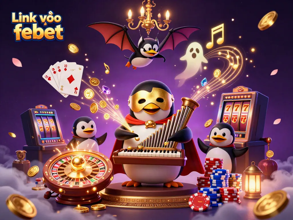Experience the thrill of gaming with Link vào febet featuring a lively casino scene.