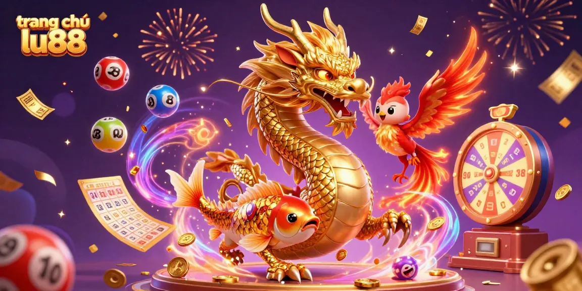 Experience the thrill of poker and slots at trang chủ lu88 with vibrant casino elements and a magical energy backdrop.