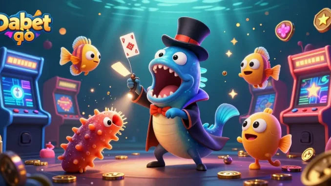 Dabet vào introduces magical underwater casino adventures with unique creatures performing tricks.