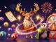 Engage in exciting lottery action with g45, surrounded by vibrant game elements and enchanting characters.