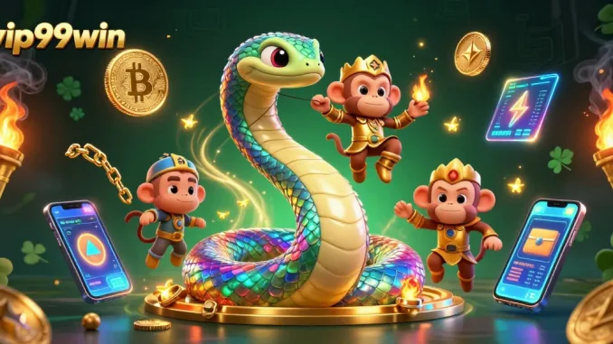 Engage in thrilling gameplay at vip99win with vibrant 3D casino elements illuminating the atmosphere.