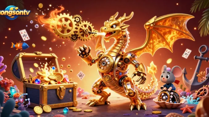 Experience winning strategies with luongsontv in this vibrant casino-themed illustration.