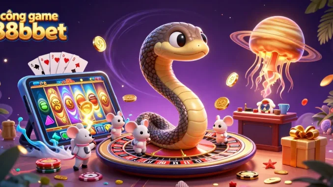 Cổng game 88bbet với hình ảnh và các phiếu cược hài hước từ những chuột phi hành gia.